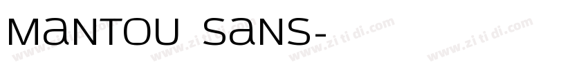 Mantou Sans字体转换